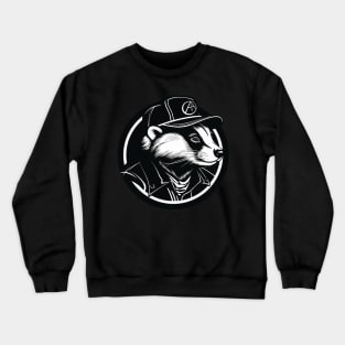 Animal Liberation Front Vegan Badger Crewneck Sweatshirt